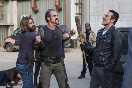 Jeffrey Dean Morgan, Matt Mangum, and Steven Ogg in The Walking Dead (2010)