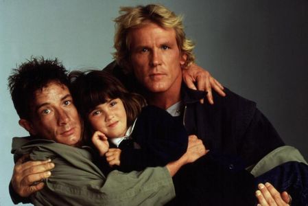 Nick Nolte, Martin Short, and Sarah Rowland Doroff in Three Fugitives (1989)