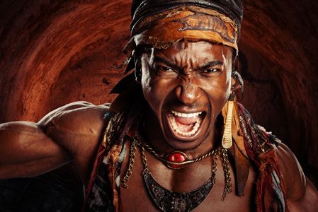 Blessing Mokgohloa as Castus in Spartacus: War of the Damned