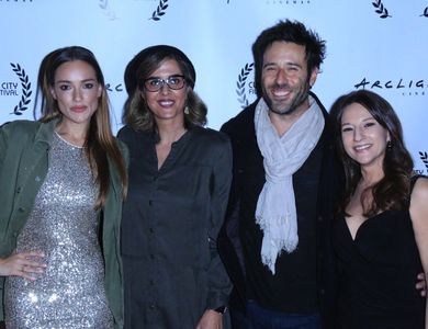 On the red carpet for 'Polaris'. (L-R) Actress Alicja Bachleda, Director Soudabeh Moradian, Actor Coby Ryan McLaughlin, 