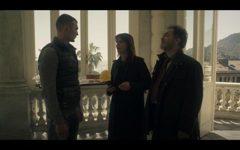 Paola Cortellesi, Andrea Pennacchi, and Andrei Nova in Petra (2020)