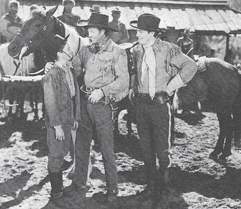 Bobby Clack, Bill Elliott, and Richard Fiske in Overland with Kit Carson (1939)