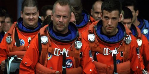 Bruce Willis, Ben Affleck, Michael Clarke Duncan, Ken Hudson Campbell, and Greg Collins in Armageddon (1998)