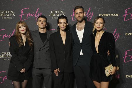 Amelia Gething, Fionn Whitehead, Emma Mackey, Oliver Jackson-Cohen and Alexandra Dowling at the UK premiere of Emily