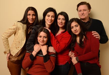 Bill Pullman, Hiam Abbass, Alia Shawkat, Cherien Dabis, Ritu Singh Pande, and Nadine Malouf at an event for May in the S