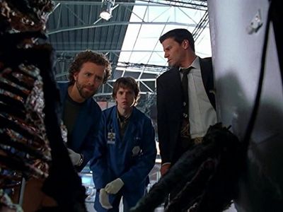 David Boreanaz, T.J. Thyne, and Eric Millegan in Bones (2005)