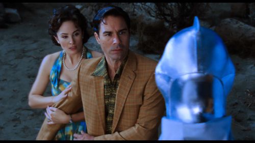 Eric McCormack and Jody Thompson in Alien Trespass (2009)