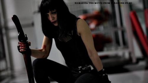 On set of 'HAMARTIA'. Directed by Miko Klubz, Paramore Films