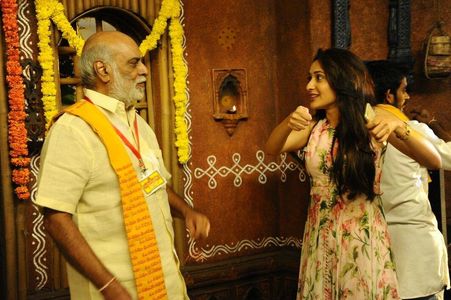 K. Raghavendra Rao and Pragya Jaiswal in Om Namo Venkatesaya (2017)