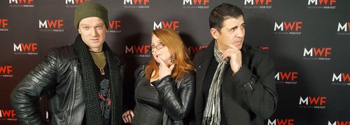 On the red carpet at the Melbourne Web Fest Awards