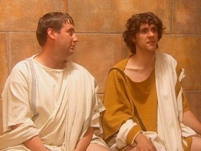 Jim Howick and Mathew Baynton in Horrible Histories (2009)