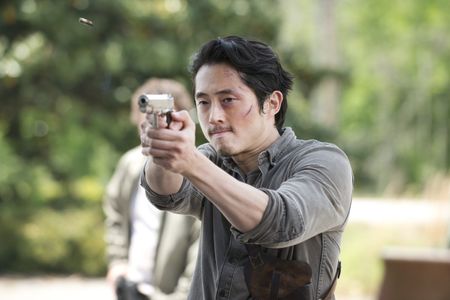 Michael Traynor and Steven Yeun in The Walking Dead (2010)