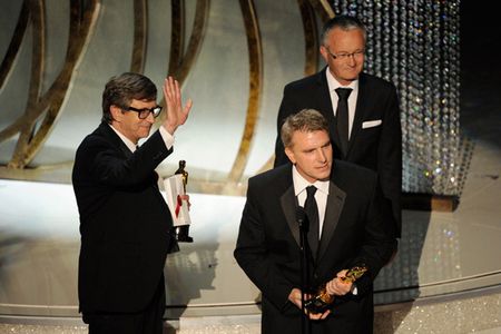 Rick Carter, Kim Sinclair, and Robert Stromberg at an event for The 82nd Annual Academy Awards (2010)