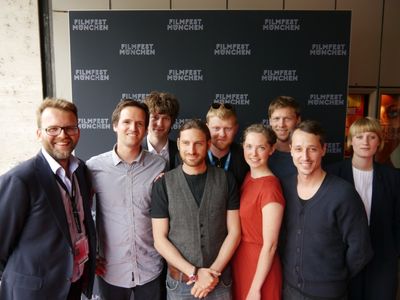 Jonas Hien, Lucy Wirth, and Ole Jacobs at an event for Black Panther (2014)