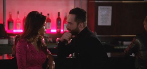 Still of Chris Diamantopoulos and Tiffany Panhilason in About a Boy.