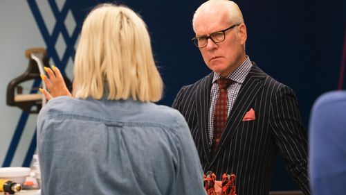 Tim Gunn and Erin Robertson in Project Runway (2004)