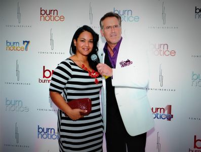 Actors NM Garcia and Bruce Campbell