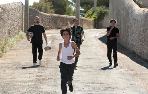 Moncef Farfar, Sofian Khammes, Dali Benssalah, and Maël Rouin Berrandou in My Brothers and I (2021)