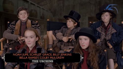 Colby Mulgrew, Scarlet Grace, Noah Jupe, Bella Ramsey, and Billy Jenkins in Holmes & Watson (2018)