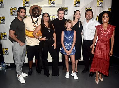 Salma Hayek, Angelina Jolie, Richard Madden, Ma Dong-seok, Brian Tyree Henry, Kumail Nanjiani, Lauren Ridloff, and Lia M