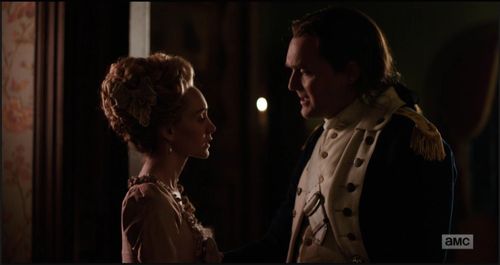 Ksenia Solo and Owain Yeoman in TURN: Washington's Spies (2014)