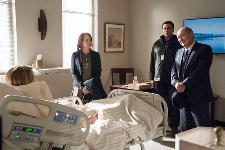 James Spader, Harry Lennix, Deirdre Lovejoy, and Regina Schneider in The Blacklist (2013)