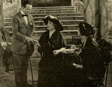 Helen Bertram, Dustin Farnum, and Rosina Henley in The Lightning Conductor (1914)