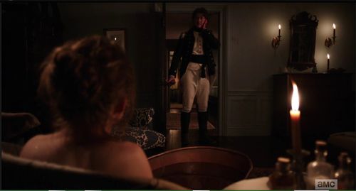 Samuel Roukin and Meegan Warner in TURN: Washington's Spies (2014)