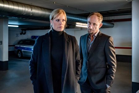 Melanie Marschke and Michael Schenk in Leipzig Homicide: Direkt ins Herz (2024)