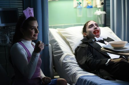 Lea Michele and August Emerson in Scream Queens (2015)