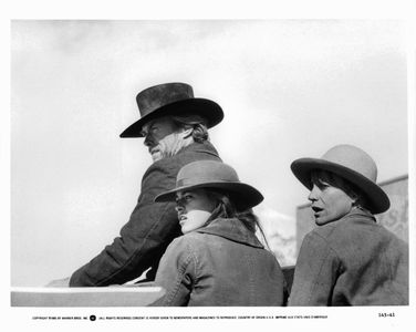 Clint Eastwood, Sydney Penny, and Carrie Snodgress in Pale Rider (1985)