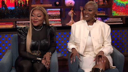 Cheryl Gamble and LaTocha Scott in Watch What Happens Live with Andy Cohen: LaTocha Scott-Bivens & Cheryl 