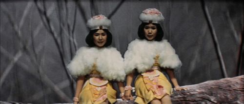 Emi Itô and Yumi Itô in Mothra vs. Godzilla (1964)