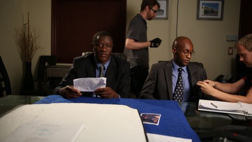 Benjamin A. Onyango, John Carlson, Tyler Neisinger, and Tony Tambi in Chapter One (2012)