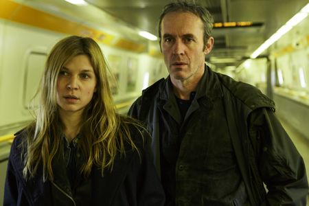 Stephen Dillane and Clémence Poésy in The Tunnel (2013)