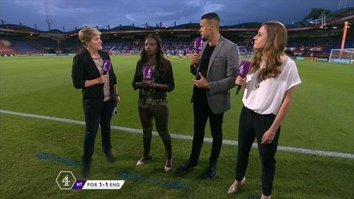 Clare Balding, Jermaine Jenas, and Eni Aluko in Summer of Sport: Women's Euro 2017 (2017)