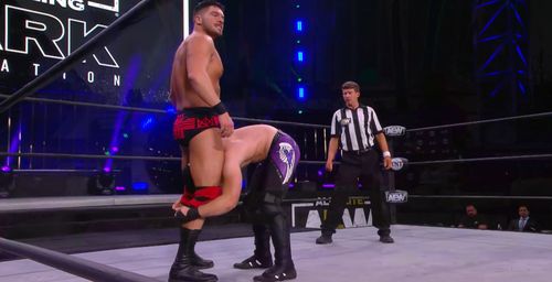 Trey Tucker and Ethan Page in AEW Dark: Elevation (2021)