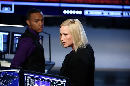 Patricia Arquette and Shad Moss in CSI: Cyber (2015)