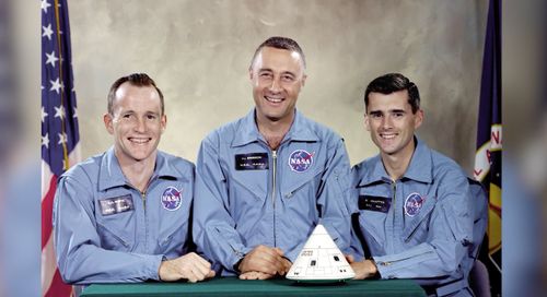 Gus Grissom, Roger B. Chaffee, and Edward H. White II