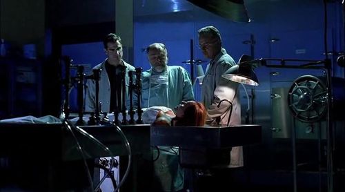 Robert David Hall, George Eads, William Petersen, and Nicole Randall in CSI: Crime Scene Investigation (2000)