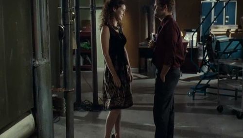 Angela Besharah as Becka & Evan Buliung as Chaz in Haven.