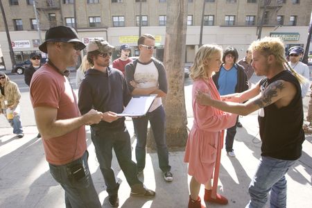 Brian Taylor, Mark Neveldine, Brandon Trost, Amy Smart and Corey Haim in Crank: High Voltage (2009)