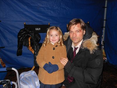 On the set with Nikola Coster-Waldau