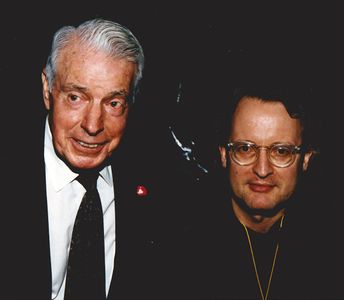 Joe DiMaggio & producer John Davies at SUPERSTAR SALUTE TO BASEBALL