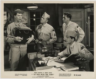 Jerry Lewis, Dean Martin, Danny Dayton, and Frank Hyers in At War with the Army (1950)