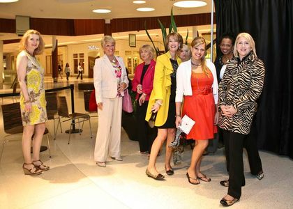 Modeling for Red Cross fashion show at Natick Collection wearing Ralph Lauren (far right)