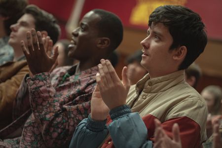 Asa Butterfield, Ncuti Gatwa, and Connor Swindells in Sex Education: Episode #3.6 (2021)