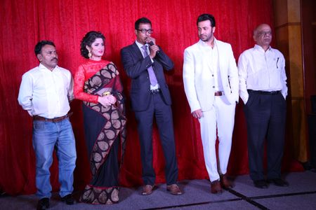 Srabanti Chatterjee, Shakib Khan, Jakir Hossain Raju, and Abdul Aziz at an event for Shikari (2016)