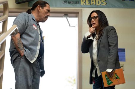 Danny Trejo and Pamela Adlon in Better Things: Oh, I'm Not Gonna Tell Her (2022)