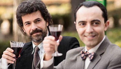 Rodolfo Sancho and Ángel Ruiz in The Ministry of Time (2015)